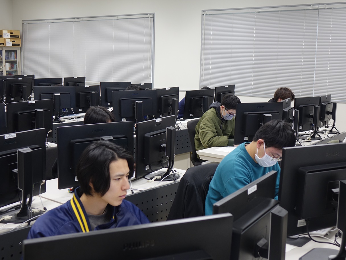 機械システム学科2年生が技能照査（実技試験）を受検しました